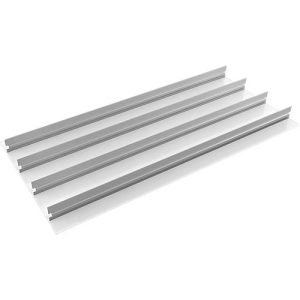Trennwand für Schublade Treston 130, 4 Mittelplatten, B 130 x H 100 mm, hellgrau RAL 7035