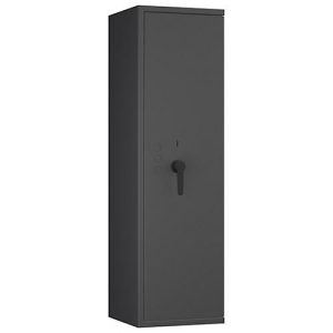 Tresor Lyra 12, Klasse 0 nach EN 1143-1, 125 l, Türanschlag rechts, Doppelbartschloss, 3 Fachböden, B 400 x T 420 x H 1400 mm, graphitgrau RAL 7024