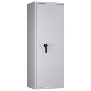 Tresor Lyra 14, Klasse I nach EN 1143-1, 165 l, Türanschlag rechts, Doppelbartschloss, 3 Fachböden, B 500 x T 420 x H 1400 mm, lichtgrau RAL 7035