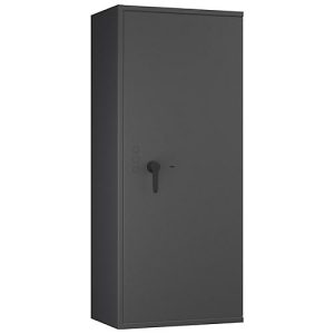 Tresor Lyra 16, Klasse I nach EN 1143-1, 252 l, Türanschlag rechts, Doppelbartschloss, 4 Fachböden, B 650 x T 420 x H 1550 mm, graphitgrau RAL 7024