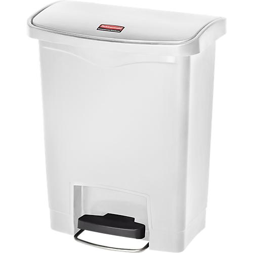 Tretabfalleimer Slim Jim®, Kunststoff, Fassungsvermögen 30 Liter, weiß
