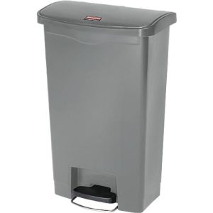 Tretabfalleimer Slim Jim®, Kunststoff, Fassungsvermögen 50 Liter, grau