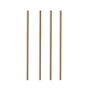 Trinkhalme Papstar Pure, Einweg, L 200 x Ø 6 mm, aus FSC®-zertifiziertem Papier, braun-uni, 100 Stück