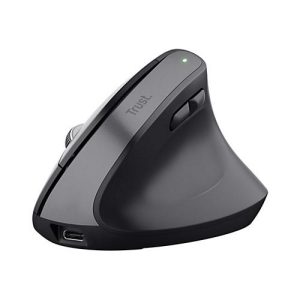 Trust Bayo+ – Vertikale Maus – ergonomisch – Für Rechtshänder – optisch – 6 Tasten