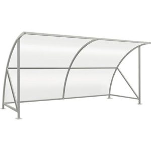 Überdachungssystem Modell Bamberg, transparent, B 4080 mm, verzinkt Überdachungssystem Modell Bamberg, transparent, B 4080 mm, verzinkt