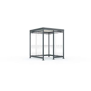 Überdachungssystem WSM Köln K2 b/c, B 2165 x T 2165 x H 2510 mm, Bausatz, anthrazitgrau RAL 7016 Überdachungssystem WSM Köln K2 b/c, B 2165 x T 2165 x H 2510 mm, Bausatz, anthrazitgrau RAL 7016