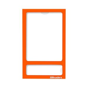 Ultradex Fotorahmen, magnetisch, transparente PET-Folie, für Fotos im Format 60 x 80 mm, orange, 5 Stück