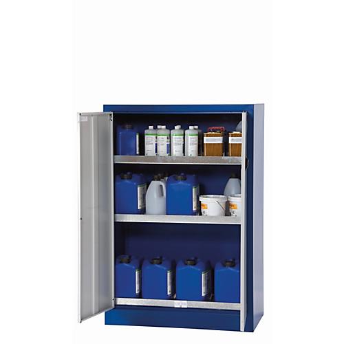 Umweltschrank asecos E-CLASSIC, Flügeltüren, Front Lichtgrau, B 950 x T 500 x H 1400 mm