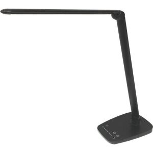 UNILUX TWISTLED Schreibtischleuchte, 2700 – 6000 K, 1558 lm, dimmbar, USB Ladefunktion, faltbar, schwarz