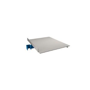 Universalablage für Pack- und Arbeitstisch Rocholz System 1200/1600/2000, bis zu 25 kg, höhenverstellbar, B 440 x T 520 x H 90 mm, hellgrau