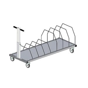 Untertischmagazin für Pack- und Arbeitstisch Rocholz System 1600/2000, lang, bis zu 160 Faltkartons, B 1600 x T 600 x H 604 mm, hellgrau