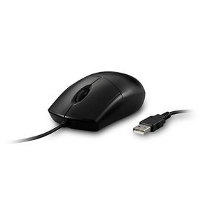 USB-Maus Kensington Pro Fit® K70315WW, kabelgebunden, für Links- & Rechtshänder, 2 Tasten & Scrollrad, 1600 dpi, wasserdicht, abwaschbar, schwarz
