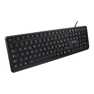 V7 KU350IT – Tastatur – USB – QWERTY – Italienisch – Schwarz