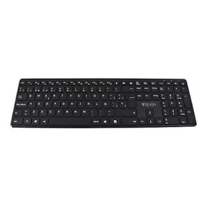 V7 KW550ESBT – Tastatur – Bluetooth, 2.4 GHz – QWERTY – Spanisch – Schwarz