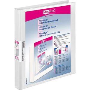 VELOFLEX Präsentationsringbuch VELODUR, DIN A4, 4-Ring-Mechanik, Rückenbreite 20 mm
