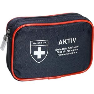 Verbandtasche AKTIV, inkl. bedarfsgerechter Füllung, B 160 x T 40 x H 110 mm, Nylon, blau-rot