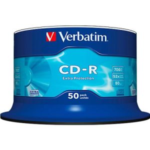 Verbatim CD-R, bis 52fach, 700 MB/80 min, 50er-Spindel