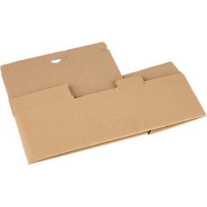 Versandkarton, mit Automatikboden, wiederverschließbar, bis 20 kg, L 270 x B 140 x H 130 mm, Wellpappe, braun
