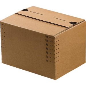 Versandkartons, Automatikboden & wiederverschließbarer Klappdeckel, bis 20 kg, Innenmaße L 175 x B 105 x H 75 mm, Wellpappe, braun, 50 Stück