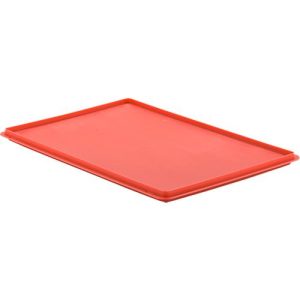 Verschlussdeckel EF-D 64 für Kasten im EURO-Maß, rot