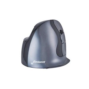 Vertikalmaus BakkerElkhuizen Evoluent D wireless small, ergonomisch, USB, 5 Tasten inkl. Scrollrad, verchromt