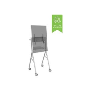 Vision VFM-F10 – Wagen – für Flachbildschirm – Stahl – Off-White – Bildschirmgröße: 127-139.7 cm (50′-55′)