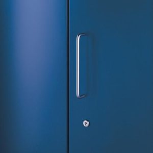Vorbautür, für Regal Archivo Color, 2 Ordnerhöhen, B 1200 mm, enzianblau
