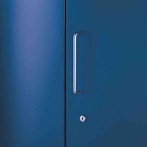 Vorbautür, für Regal Archivo Color, 2 Ordnerhöhen, B 1200 mm, enzianblau