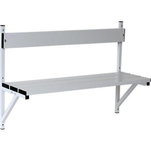 Wandbank, Alu/Edelstahl, 1015 mm breit