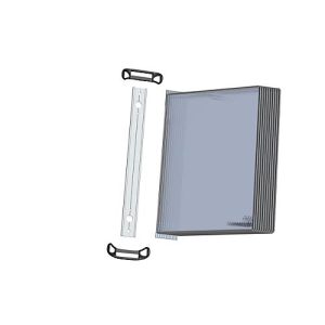 Wandelement Tarifold PRO, mit 10 Tafeln, DIN A4, magnet. Befestigungssystem, Metalldrehzapfen