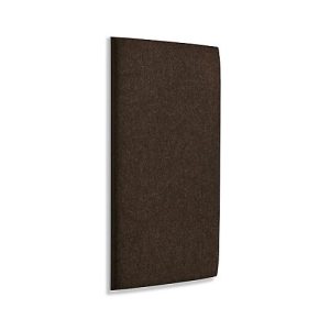 Wandpaneele m. Alurahmen, B 600 x T 1200 x H 60 mm, glatte Oberfläche, dunkelbraun/meliert