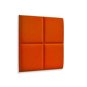 Wandpaneele m. Magnetbefestigung, B 604 x T 604 x H 47 mm, versch. 4 Square-Design, orange