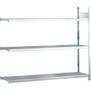 Weitspannregal Anbauregal WS2000 – H2000 x B2000 x T800 mm, 3 Ebenen, Stahl