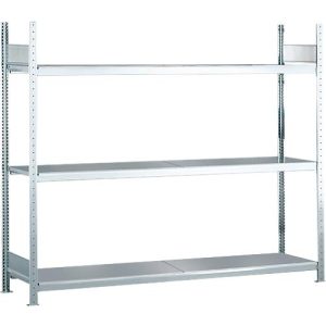 Weitspannregal Grundregal WS2000 – H2000 x B1500 x T500 mm, 3 Ebenen, Stahl