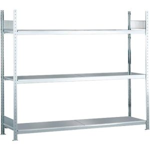 Weitspannregal Grundregal WS2000 – H2000 x B2000 x T500 mm, 3 Ebenen, Stahl