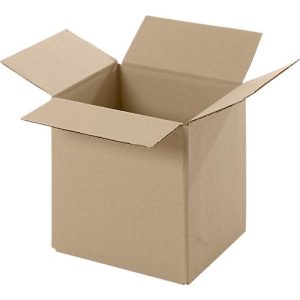 Wellpapp-Faltkartons, 1-wellig, 150 x 150 x 150 mm, braun