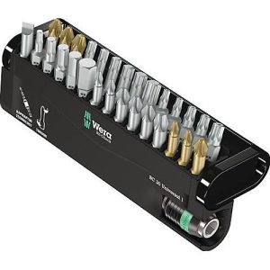 Wera Bit-Set Bit-Check, Aufbew. Kunststoffklapphalter, 30-teilig, B 90 x T 165 x H 35 mm