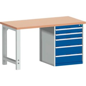 Werkbank W-1577/11-2.34, enzianblau RAL 5010 Werkbank W-1577/11-2.34, enzianblau RAL 5010