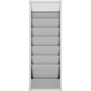 Werkstattplaner Eichner, 1-bahnig, 6 Schienen, für bis zu 6 Auftragstaschen des Formates A4, B 315 x H 900 mm, Kunststoff, grau