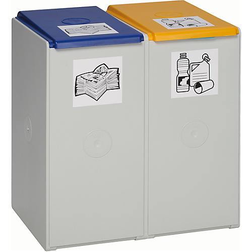Wertstoff-Sammelsystem 2000, 40 Liter, Zweier-Element, Lieferung ohne Deckel!