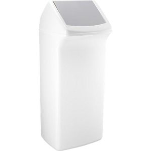 Wertstoffsammler Flip, 40 Liter, mit Deckel, grau