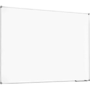 Whiteboard 2000 MAULpro, weiß kunststoffbeschichtet, Rahmen platingrau, 1200 x 1800 mm