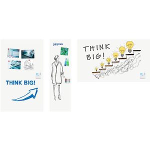 Whiteboard-Folie Legamaster “Wrap up”, magnetisch, selbstklebend, weiß, B 3000 x H 1010 mm