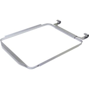 Winkelring für Mülltonnen mit Volumen 80 l, inkl. Montagematerial, B 380 x T 463 x H 45 mm, Stahl, verzinkt