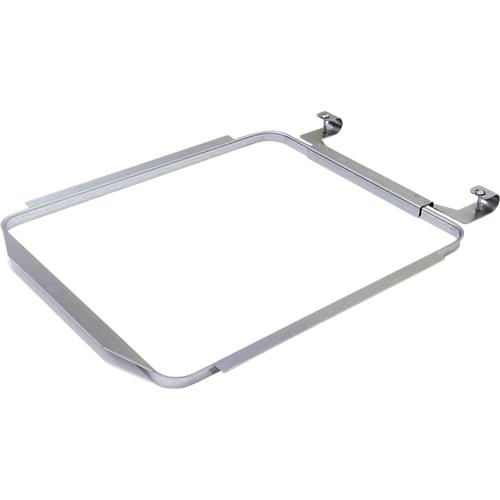 Winkelring für Mülltonnen mit Volumen 80 l, inkl. Montagematerial, B 380 x T 463 x H 45 mm, Stahl, verzinkt