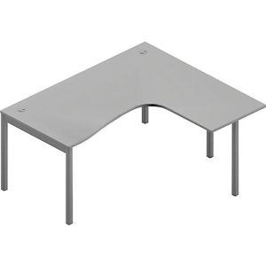 Winkelschreibtisch ARLON-OFFICE, B 1600 x T 1200 x H 730 mm, lichtgrau