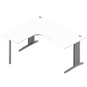 Winkelschreibtisch ARLON-OFFICE, B 1600 x T 1200 x H 730 mm, weiß