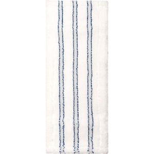 Wischmopp Bezug Sprintus Premium, Mikrofaser/Borste, mit Laschen, B 400 mm, 5 Stück, weiß/blau