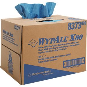 WYPALL* Wischtuch X-80, aus Hydroknitmaterial, 160 Tücher, 1-lagig, stahlblau
