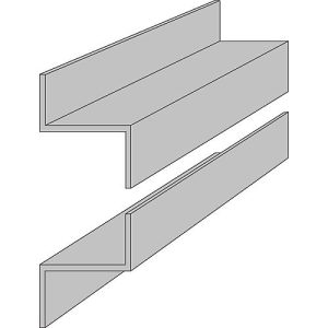 Z-Profischienen, 1000 mm lang, für ORGATEX-Tafeln
